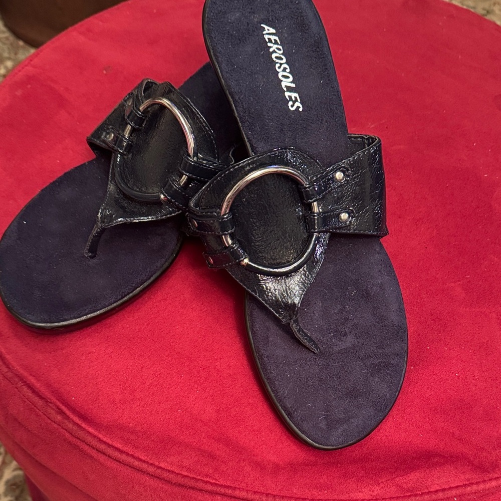 AEROSOLES Women's Navy BlueThong Sandals